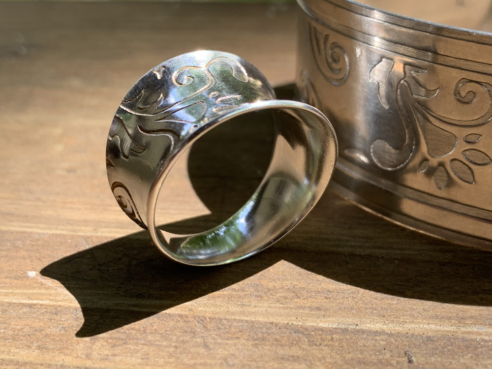 Textured Ring and Bracelet